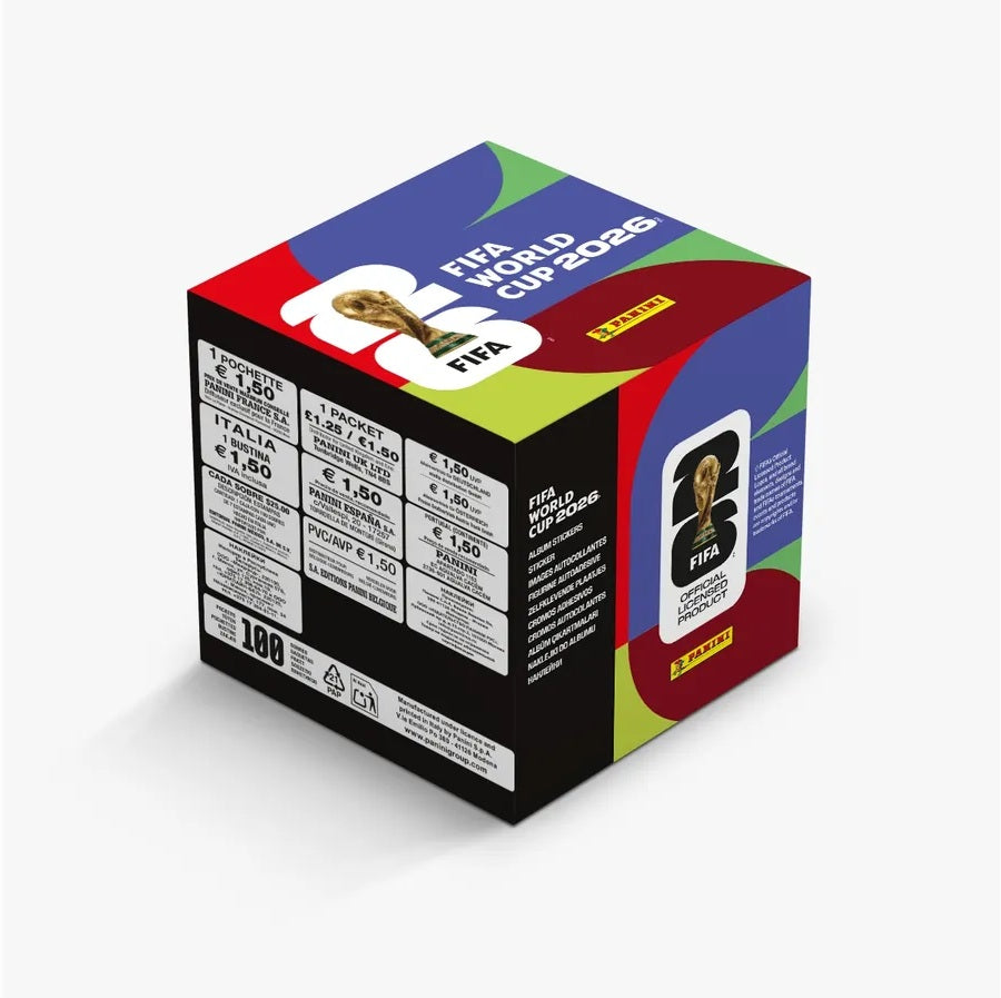 CAJA CON 100 SOBRES PANINI MUNDIAL 2026